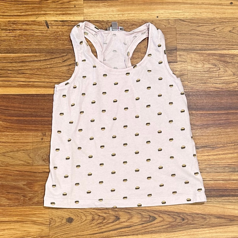 Kids Emile et Ida Hamburger Racerback Tank Size 4y